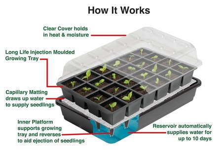 24 Cell Self Watering Seed Kit (G165) - image 2