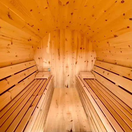 Pine Barrel Sauna 8' x 7' - image 2