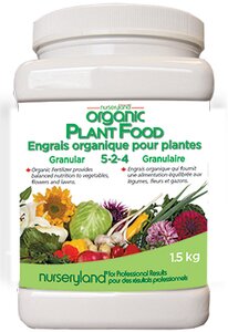 Nurseryland Organic Granular 5-2-4 1.5kg