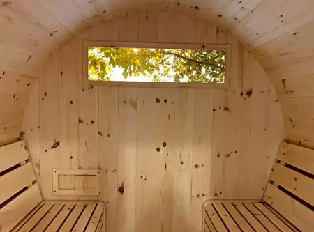 Pine Barrel Sauna 6' x 7' - image 3