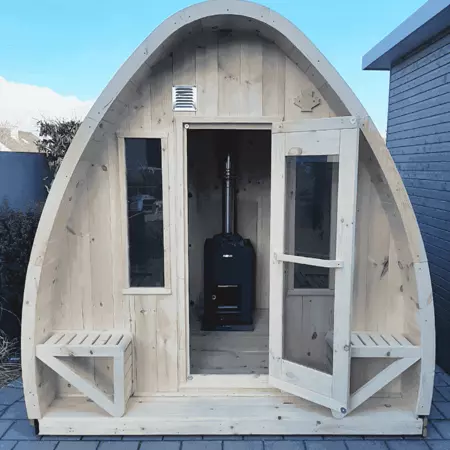 White Cedar Tiny Pod Sauna 10' - image 1
