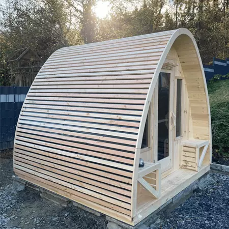 Tiny Pod Barrel Sauna 6' x 7' - image 5